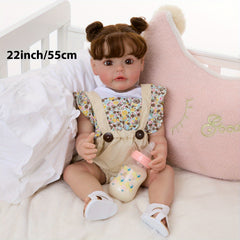 Realistic 55 Reborn Youngsters Girl Doll Soft Vinyl Poseable Limbs Ages 3