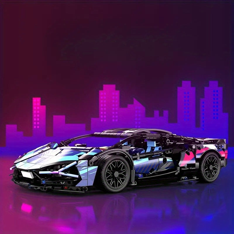 1314-Pc Sports Vehicle Model 1:14 Scale 3D Puzzle Kit with Simplified Assembly