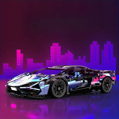 1314-Pc Sports Vehicle Model 1:14 Scale 3D Puzzle Kit with Simplified Assembly