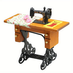 1:12 Scale Metal Sewing Machine for Dollhouses