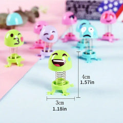 20pcs Colorful Spring Jumping Dolls DIY Assembly Toys for Kids Fun Party Favors