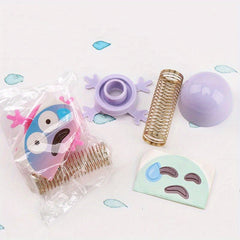 20pcs Colorful Spring Jumping Dolls DIY Assembly Toys for Kids Fun Party Favors