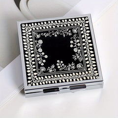 Creative Picture Printing Square Pill Box with 4 Compartments
