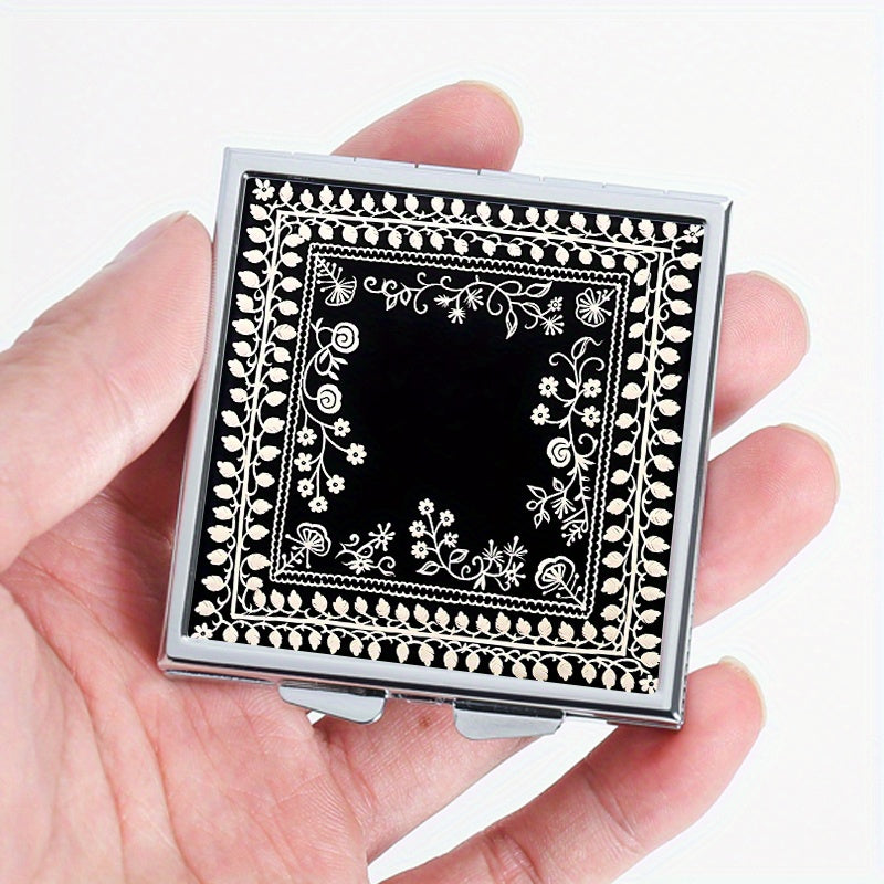 Creative Picture Printing Square Pill Box with 4 Compartments