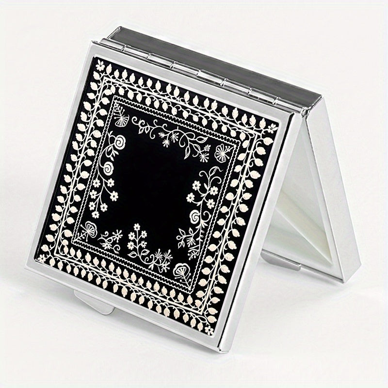 Creative Picture Printing Square Pill Box with 4 Compartments