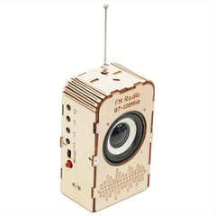 Educational Science DIY Radio Kit, Light Yellow Plywood
