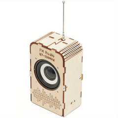 Educational Science DIY Radio Kit, Light Yellow Plywood