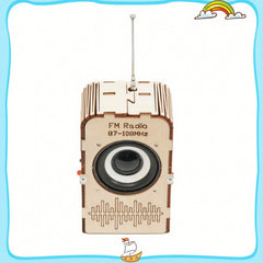 Educational Science DIY Radio Kit, Light Yellow Plywood