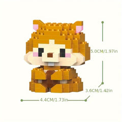 12pcs Animal Building Blocks 3D Diamond Craft Set for Kids Bedroom Decor