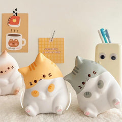 3pcs Cat Squishy Toy PU Squeeze Ball Halloween & Christmas Gift