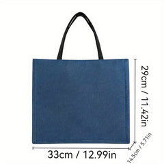 Teacher Themed Tote Bag in Lake Polyester for School Shopping Travel