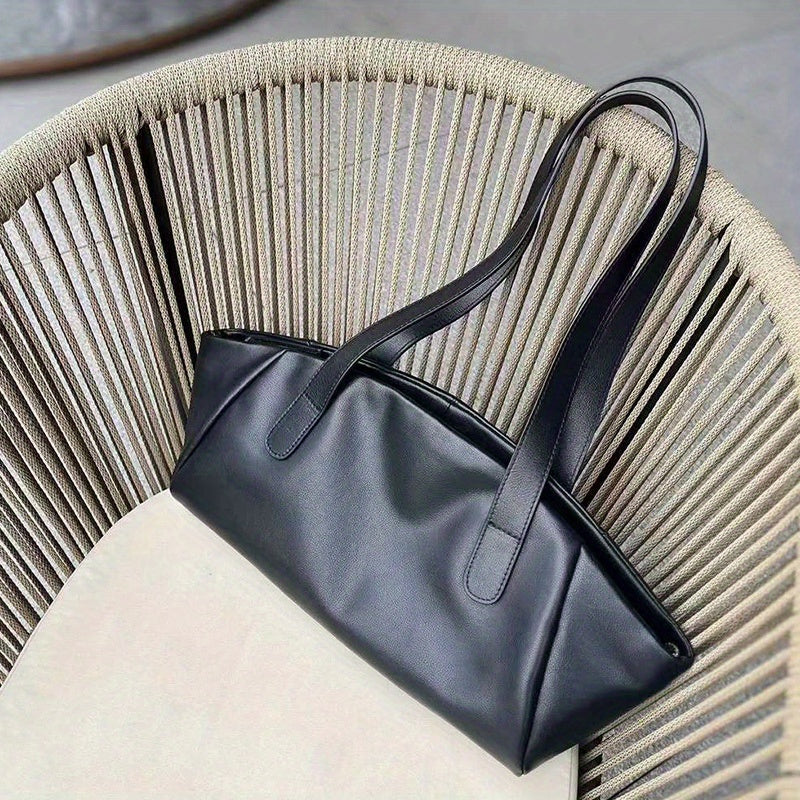 Top Layer Cowhide Leather Shell Bag Underarm Bag