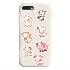 50 Pack Vinyl Cow Stickers Cute Cartoon Decals Water Bottle Laptop Skateboard