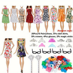 32-Piece Doll Clothing and Accessories Playset for 11.5-Inch Dolls