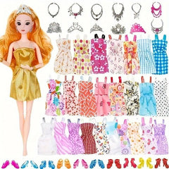 32-Piece Doll Clothing and Accessories Playset for 11.5-Inch Dolls