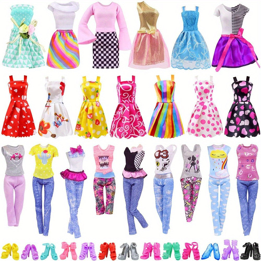 32-Piece Doll Clothing and Accessories Playset for 11.5-Inch Dolls