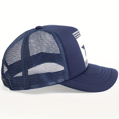 Star Print Candy Mesh Trucker Hat Baseball Cap