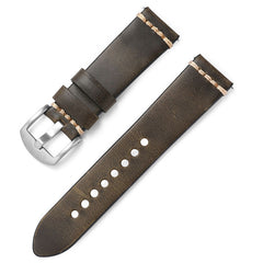 Hand stitched Leather Strap 20 22mm Quick Release Spring Bar Strap