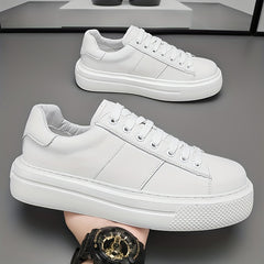 Men's Platform Lace-up Sneakers Chunky Skate Shoes