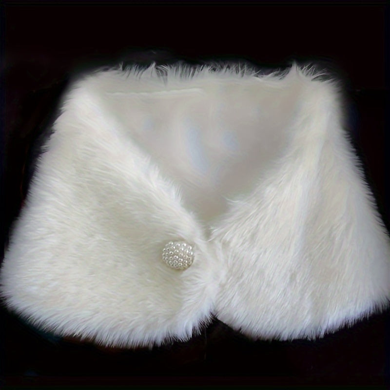 Faux Fur Shawl for Bridal & Wedding Dresses Baroque Style Accessory