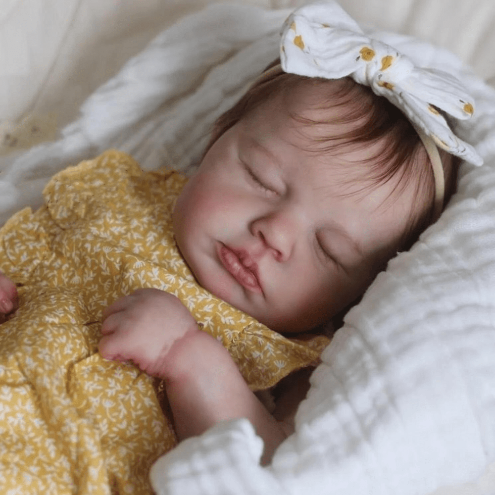 20in Reborn Baby Doll Light Beige 3D Paint Vinyl Limbs Newborn Girl Art Toy