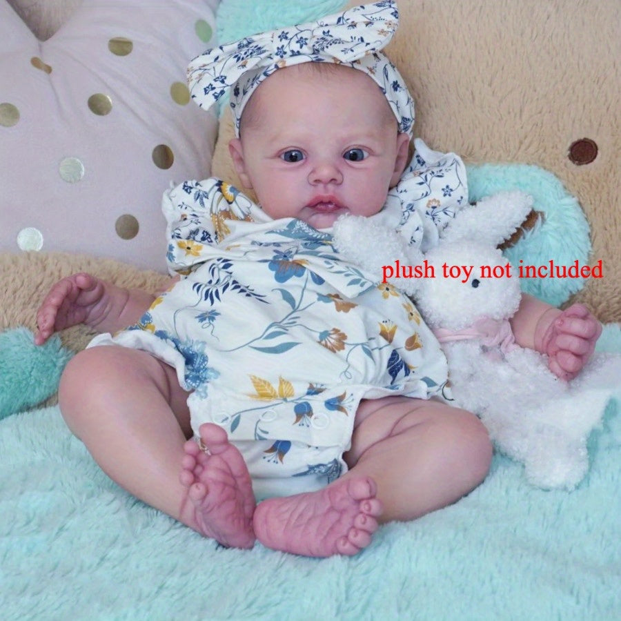 Meadow Reborn Baby Doll 19inch Girl Art Toy for Birthday Gift