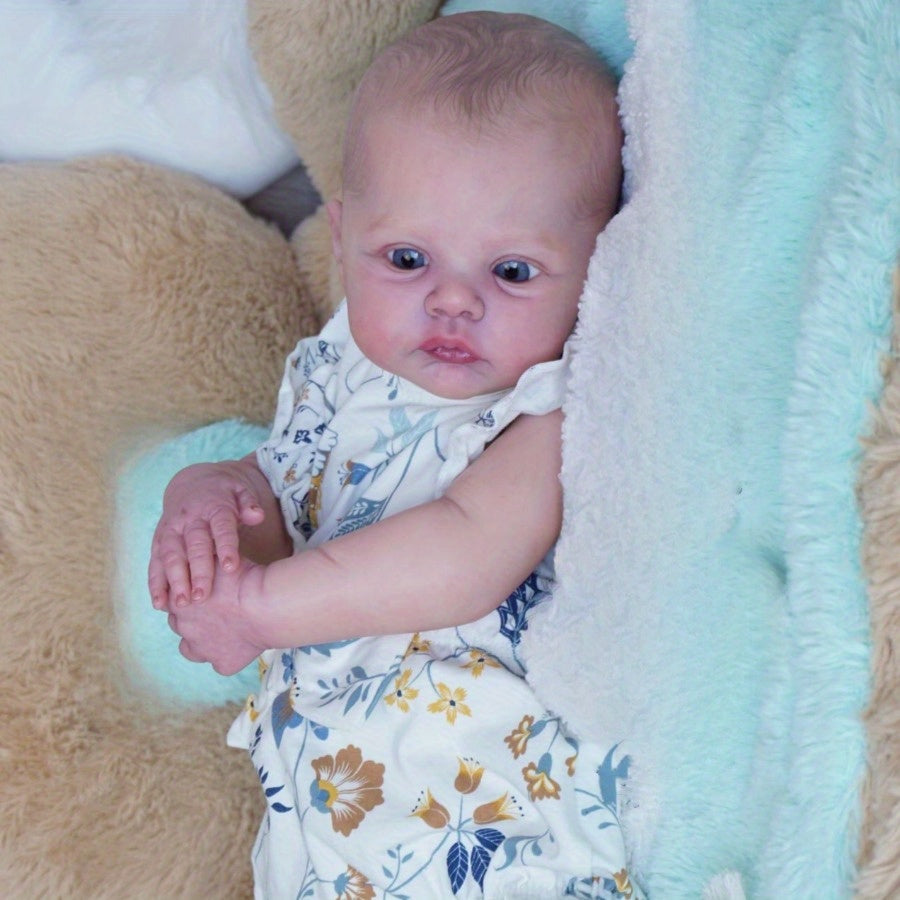 Meadow Reborn Baby Doll 19inch Girl Art Toy for Birthday Gift