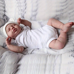 Realistic 20" Reborn Baby Doll Soft Vinyl Limbs Cloth Body Ideal Gift