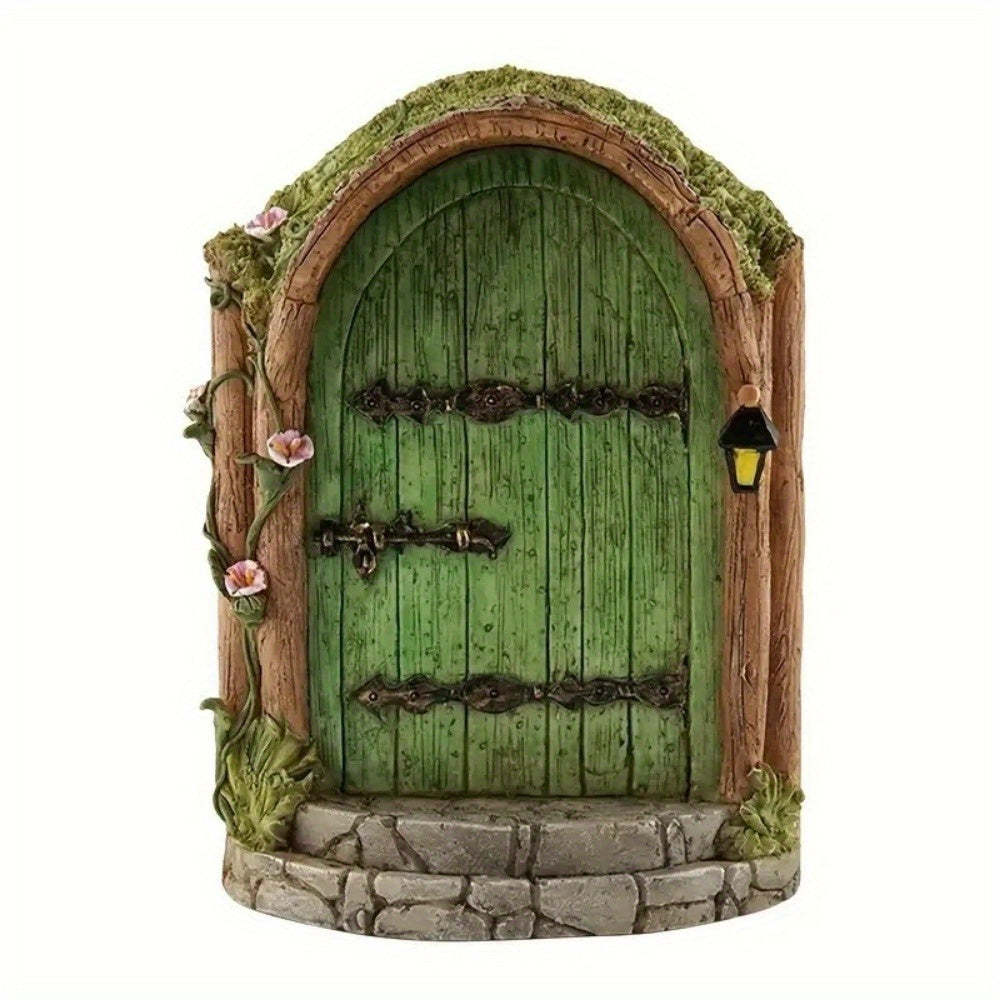 Wood Fairy Door Enchanted Elf Garden Gate Ornament