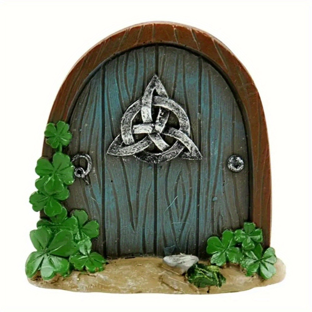 Wood Fairy Door Enchanted Elf Garden Gate Ornament