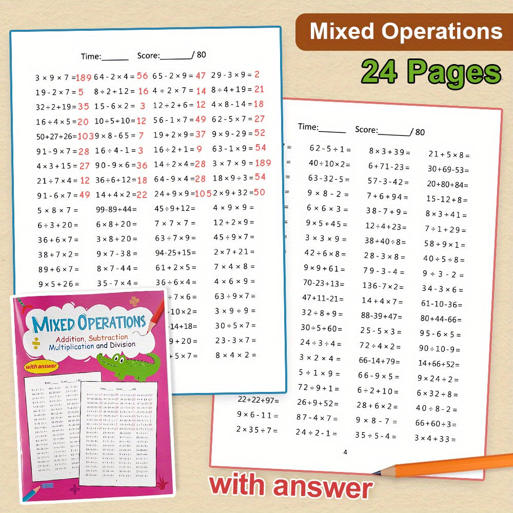 LACHILLY Math Workbook: Daily Fluency Drills Grades 1-3