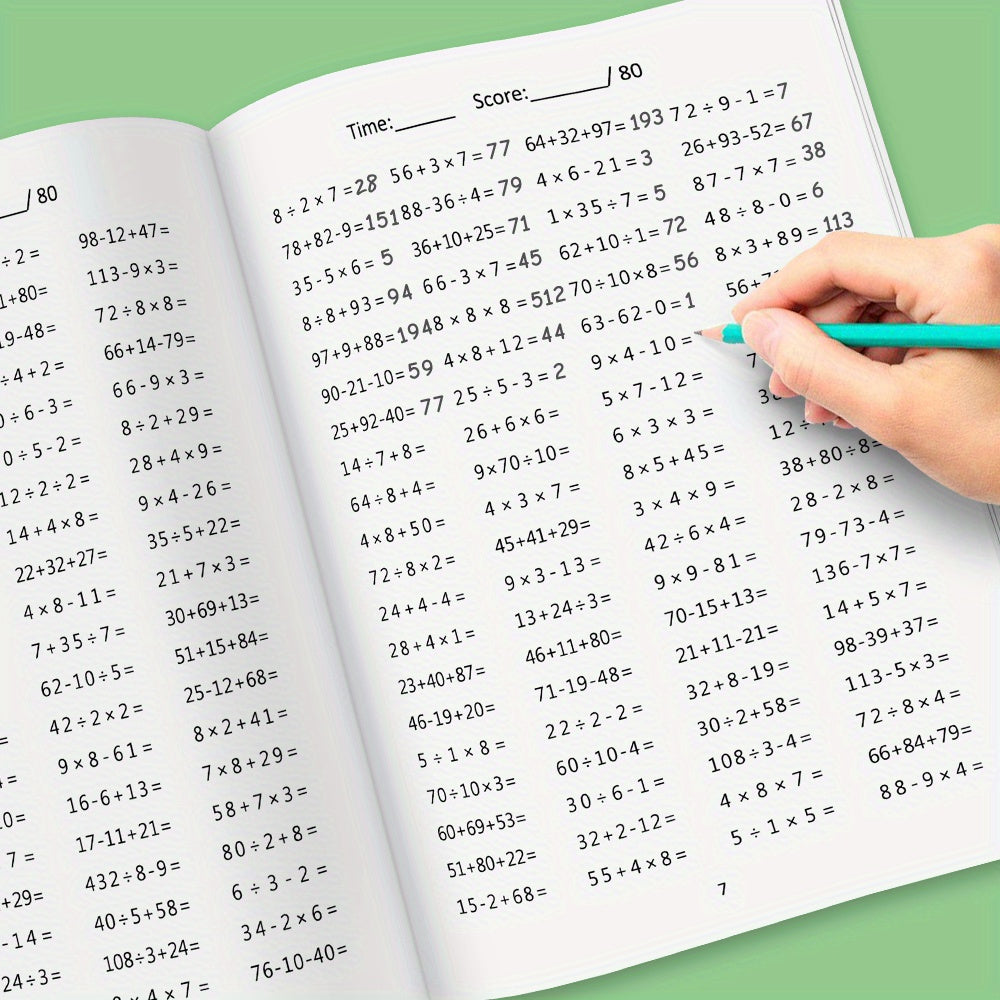 LACHILLY Math Workbook: Daily Fluency Drills Grades 1-3
