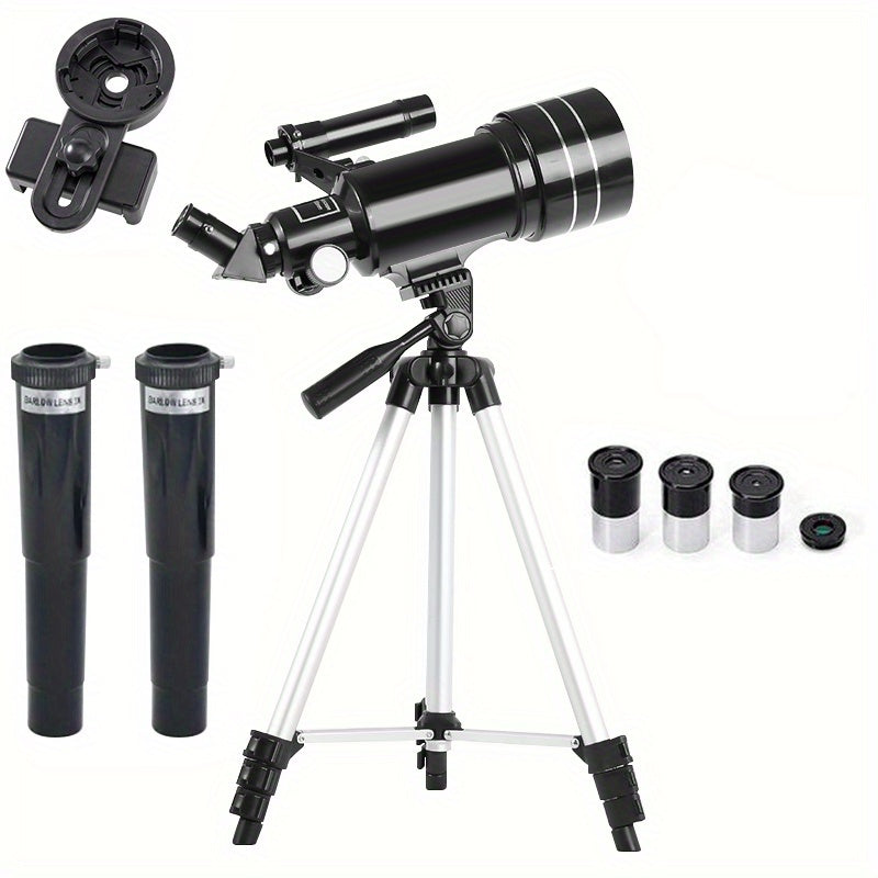 F30070 HD Astronomical Telescope Easy to Use for Stargazing & Moon Watching