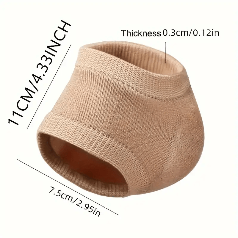 4pcs Ankle Compression Socks & Heel Protectors with Gel Cushion Pads