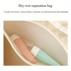 Women's Gym Duffel Bag with Wet Pocket and Shoes Compartment