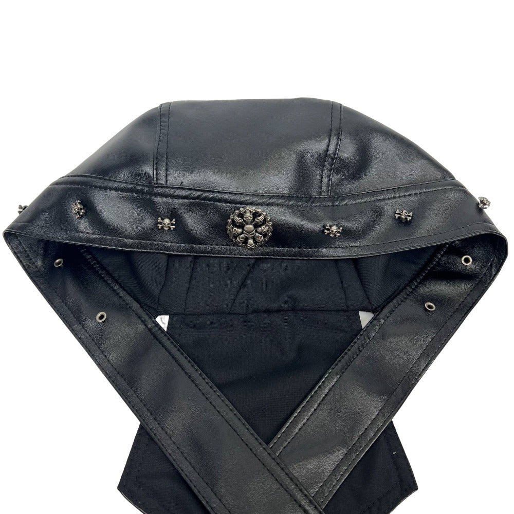 Punk Faux Leather Bandana Halloween Dress Up Headwear