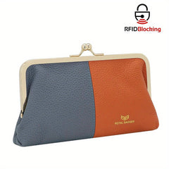Royal Bagger RFID Contrast Clutch Purse for Women Evening Bag