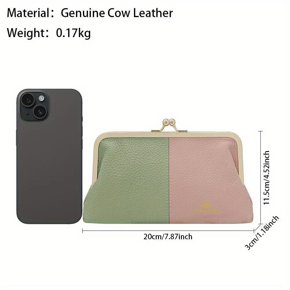 Royal Bagger RFID Contrast Clutch Purse for Women Evening Bag