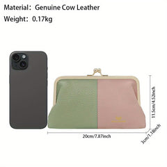 Royal Bagger RFID Contrast Clutch Purse for Women Evening Bag