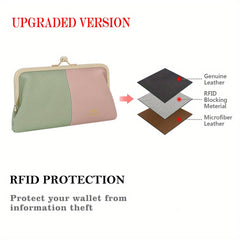 Royal Bagger RFID Contrast Clutch Purse for Women Evening Bag
