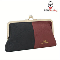 Royal Bagger RFID Contrast Clutch Purse for Women Evening Bag