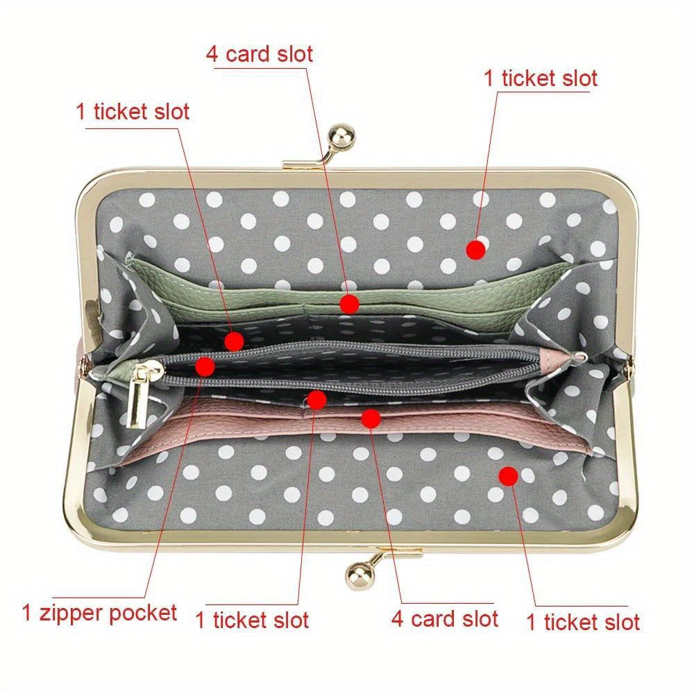 Royal Bagger RFID Contrast Clutch Purse for Women Evening Bag