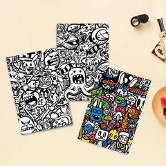 Colorful Graffiti Coloring Book for Adults - 22 Pages Relaxation Art Gift