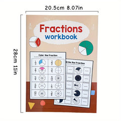 Math Practice Worksheets for Kids Learning Fractions