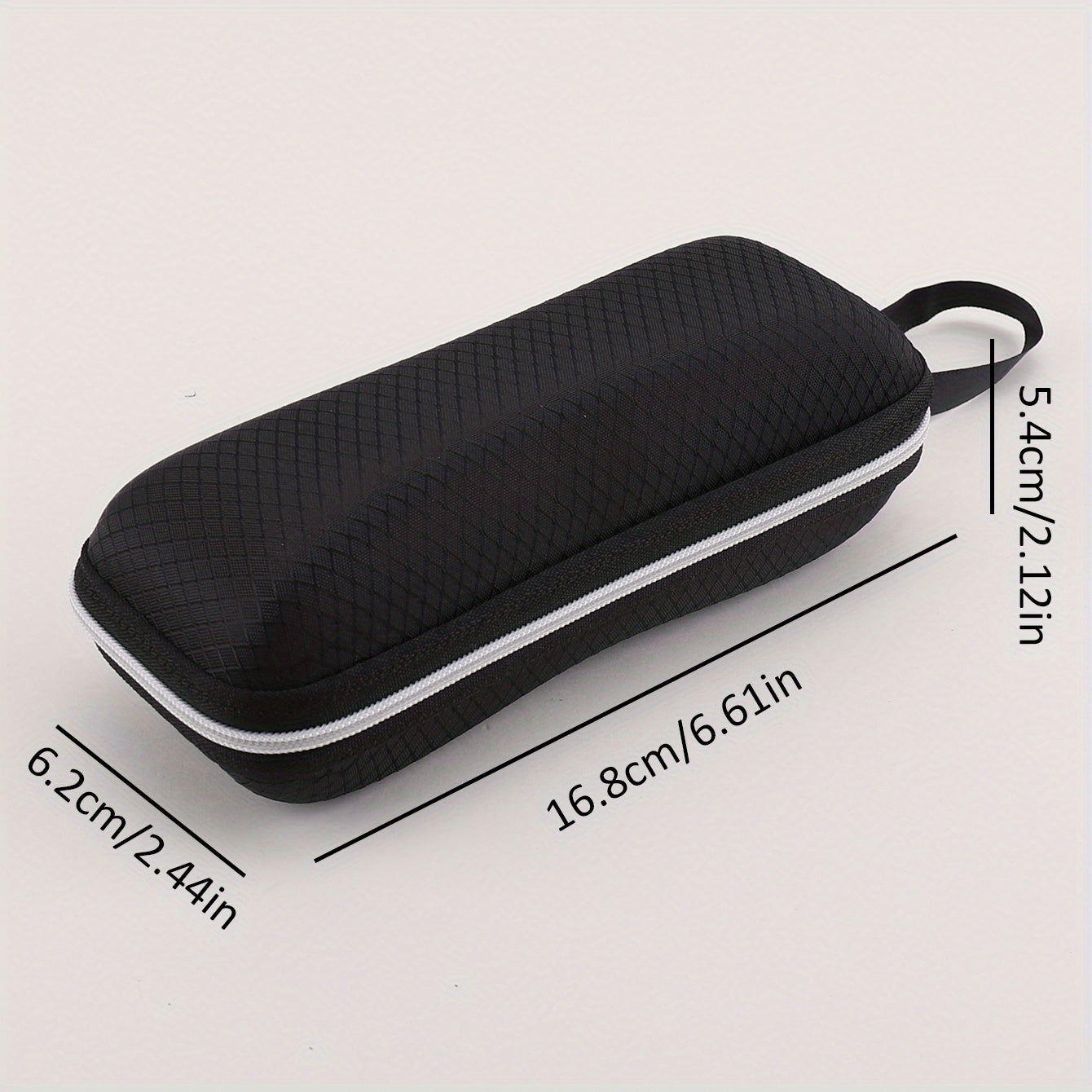Plaid Pattern Glasses Case Zipper Sunglasses Storage Box
