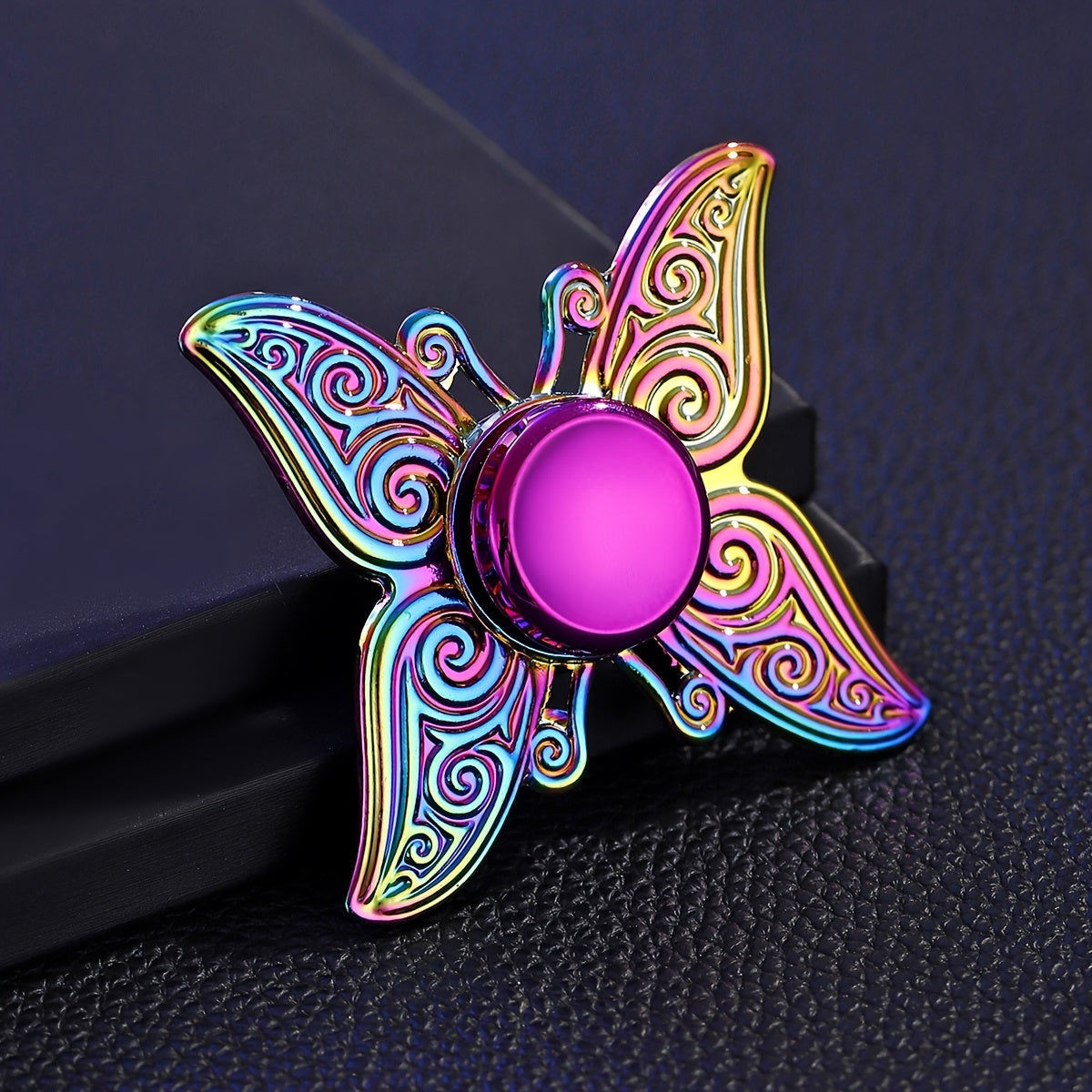 Butterfly Metal Fidget Spinner Ages 6-8 Quiet Long Spin Durable Toy
