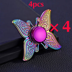 Butterfly Metal Fidget Spinner Ages 6-8 Quiet Long Spin Durable Toy