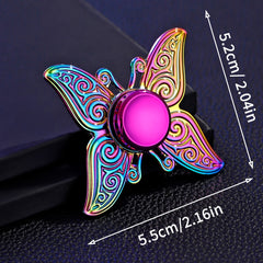 Butterfly Metal Fidget Spinner Ages 6-8 Quiet Long Spin Durable Toy