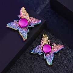 Butterfly Metal Fidget Spinner Ages 6-8 Quiet Long Spin Durable Toy