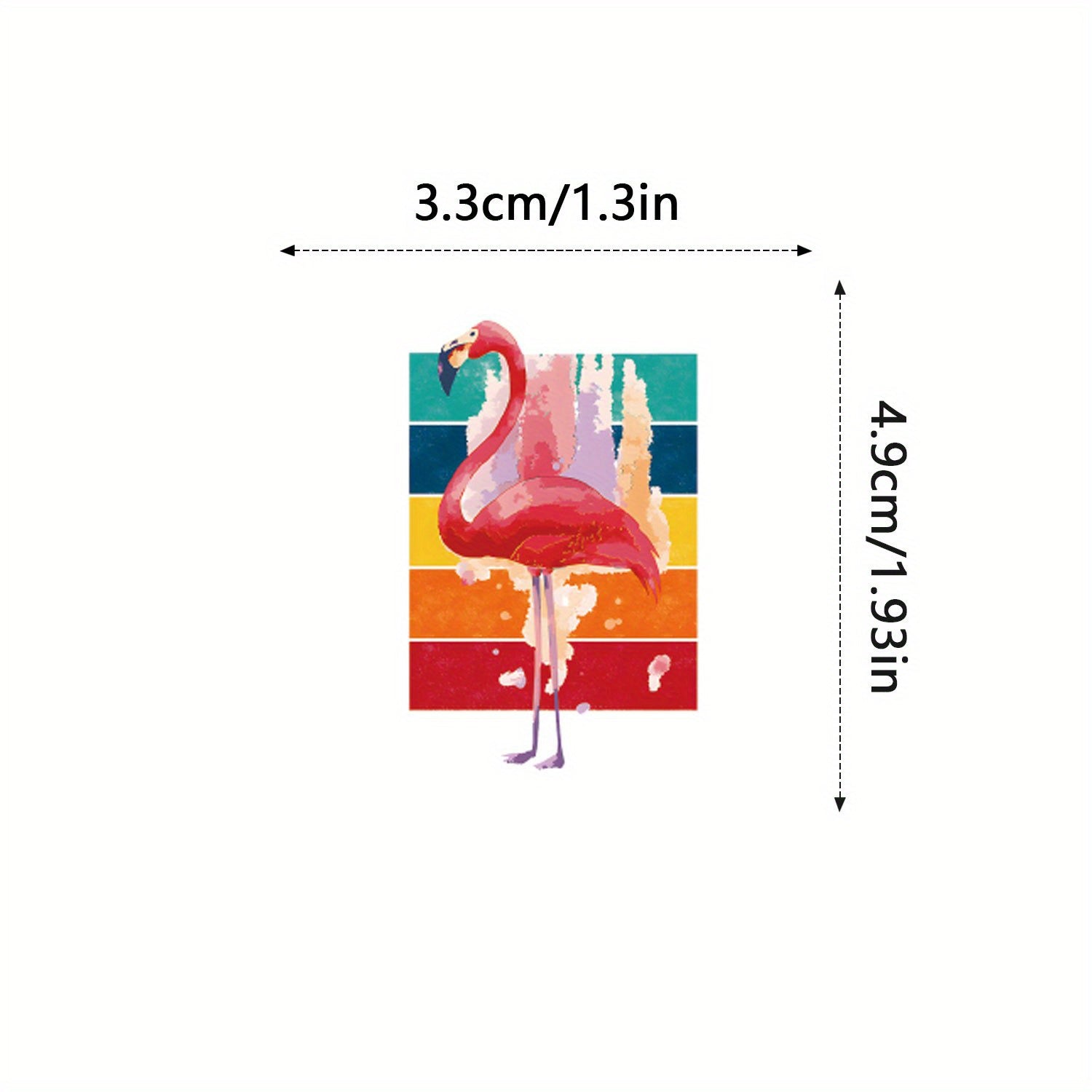 50pcs Flamingo Cartoon Waterproof Stickers for Water Bottle Skateboard Laptop